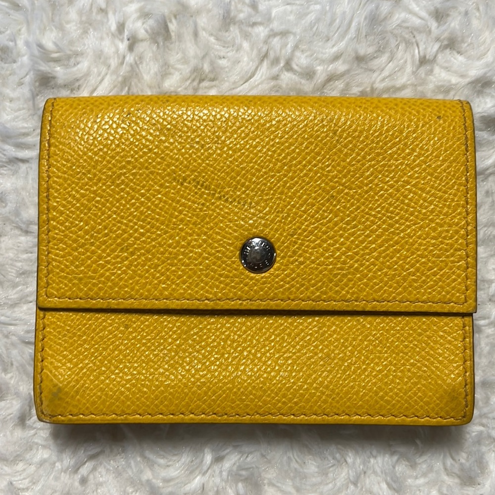 Hermès Box Card Case Silver Hardware Calf Leather Business Holder